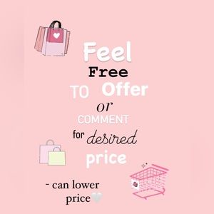 my items are very low priced but can be lower 🤍